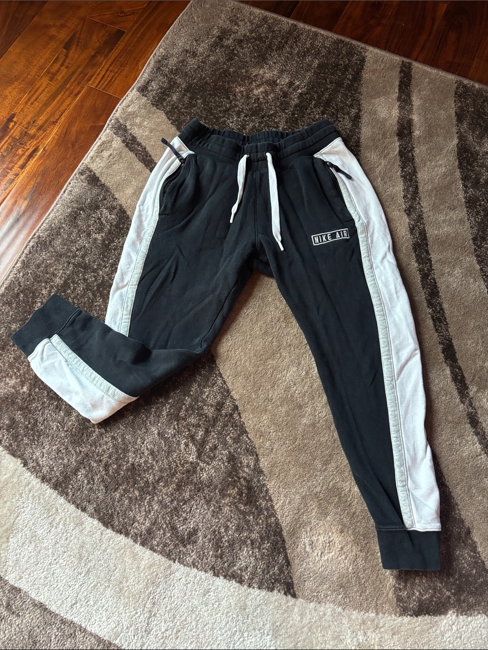 Nike Black and White Jogger Sweatpants